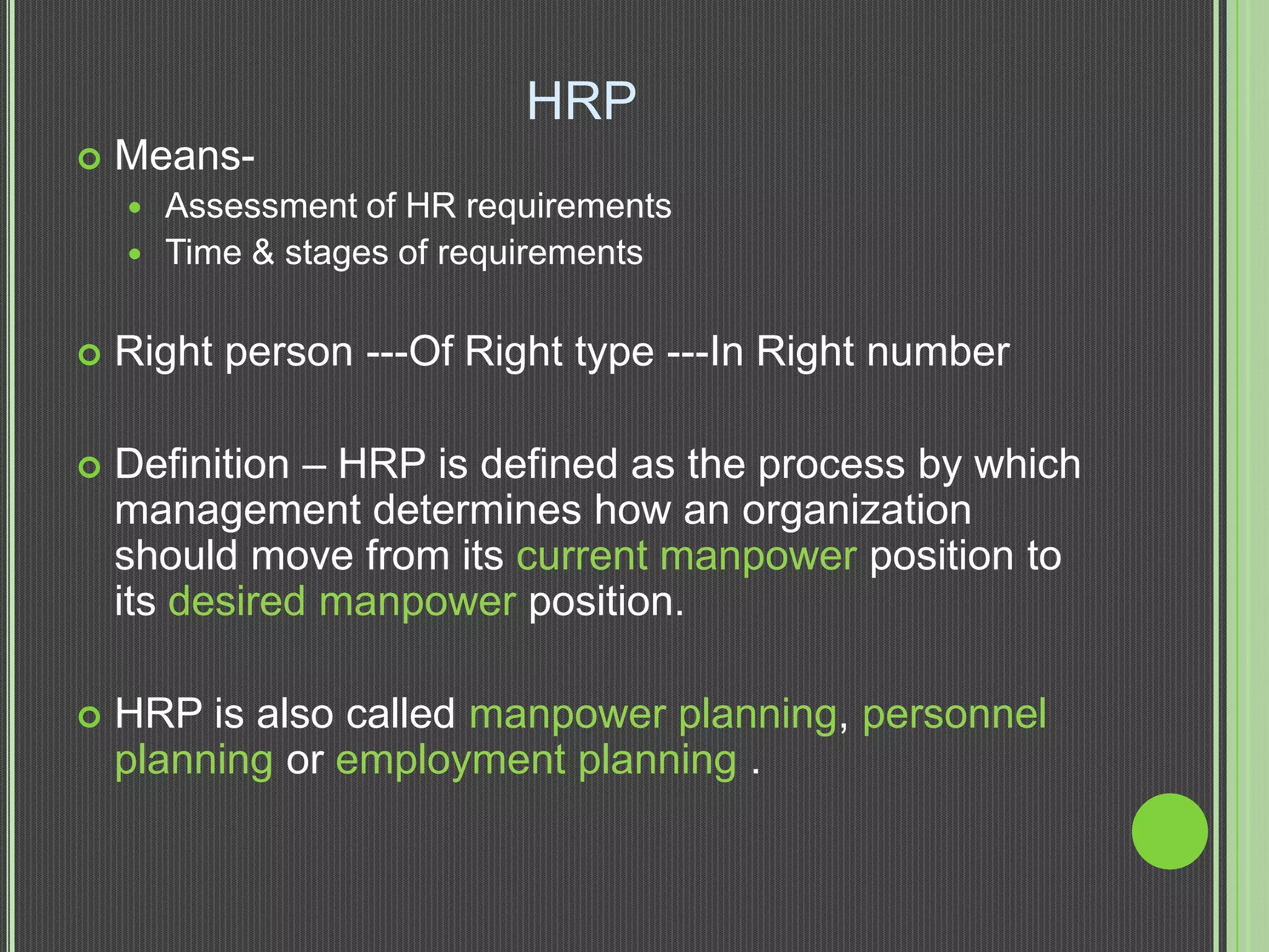 Factors Affecting Human Resource Planning PPT