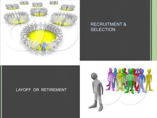 RECRUITMENT &
                       SELECTION




LAYOFF OR RETIREMENT
 
