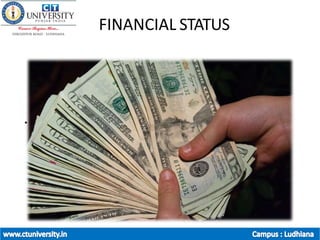 FINANCIAL STATUS
•
 