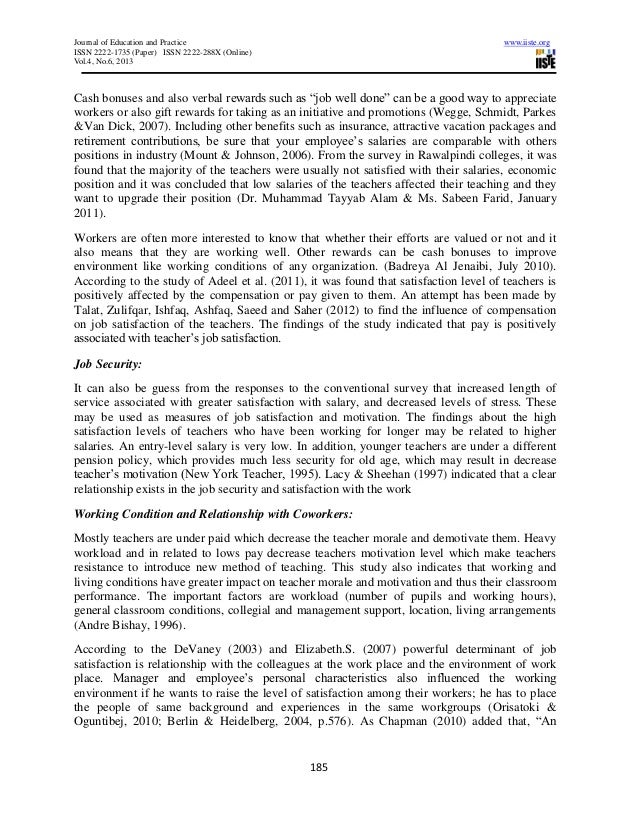 factors affecting job satisfaction pdf