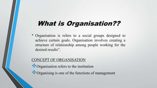 Factors affecting organisational structure