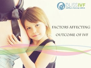 Factors affecting
outcome of IVF
 