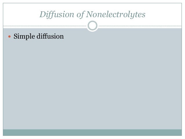 Factors affecting rate of diffusion