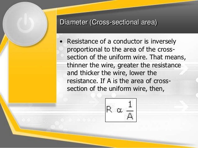 What is the cross-sectional area of a wire?