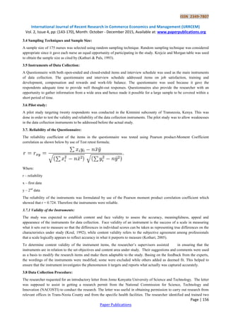 Factors Affecting Retention of Human Resources for Health in TRANS ...