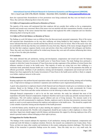 Factors Affecting Retention of Human Resources for Health in TRANS ...