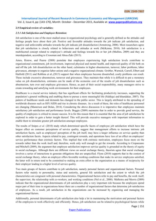 Factors Affecting Retention of Human Resources for Health in TRANS ...