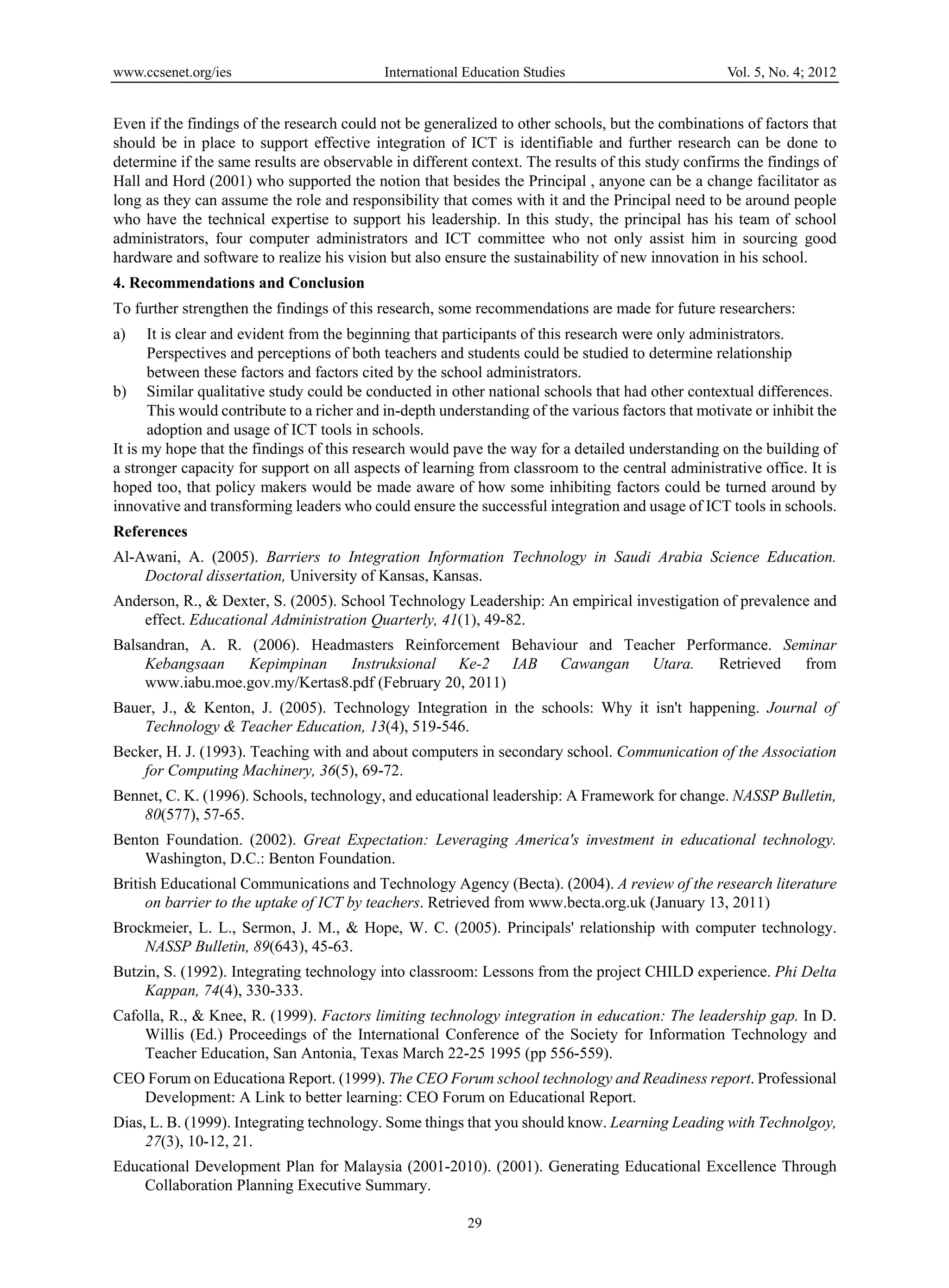Factors affecting school admin choices in adopting ict tools | PDF