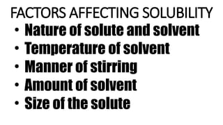 Factors Affecting Solubility: A Lesson in Science for Grade 6, Quarter ...