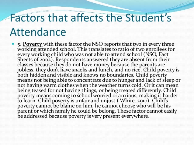 factors affecting student s attendance in school oralpptx