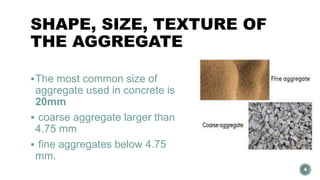 Factors affecting the strenght of concrete | PPTX