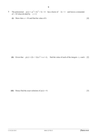 Comprehensive Guide to Polynomial Factorization and Root Finding | PDF
