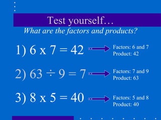 Factors and prime and composite numbers | PPT