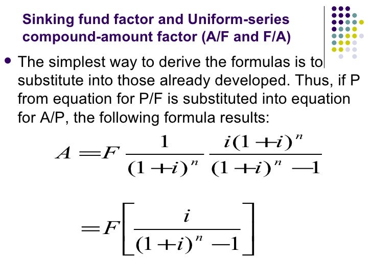 Sinking Fund Factor Calculator