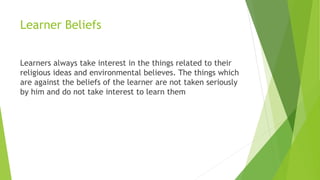 Factors associated with learning | PPTX