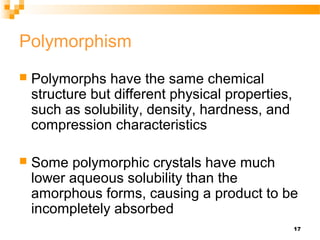Amorphous Polymorph Factors bioavailability by d hi man saab | PPT