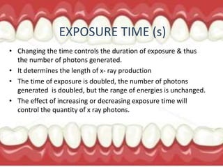 Factors controlling the beam of x-ray | PPTX