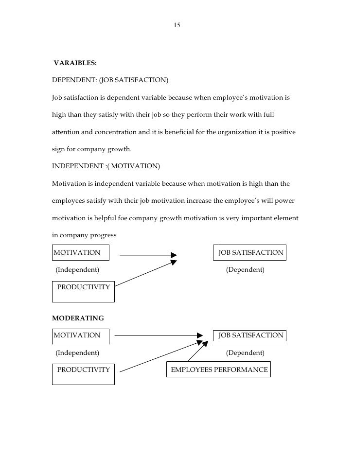 Thesis job satisfaction pdf