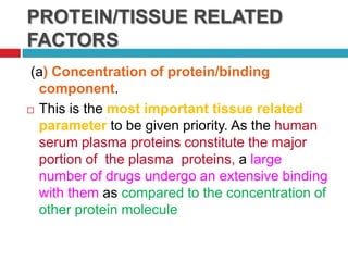 Factors effecting on protein binding | PPTX