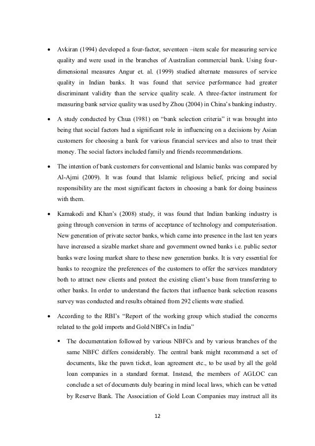 Factors For Survival Of Pawn Broking In India