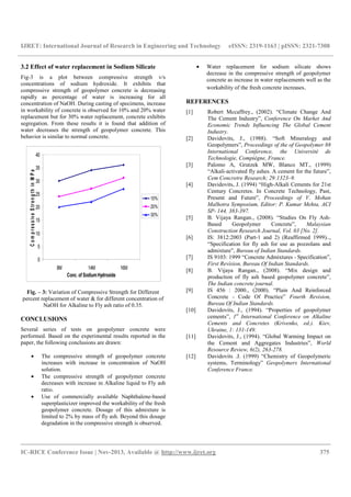 Factors influencing compressive strength of geopolymer concrete | PDF