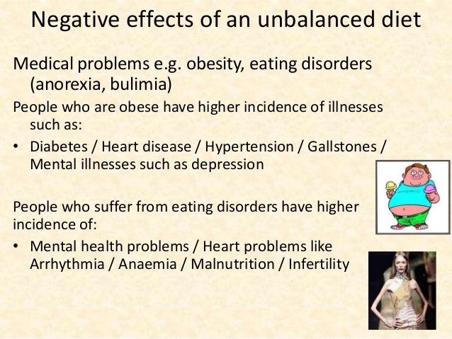 consequences of unbalanced diet
