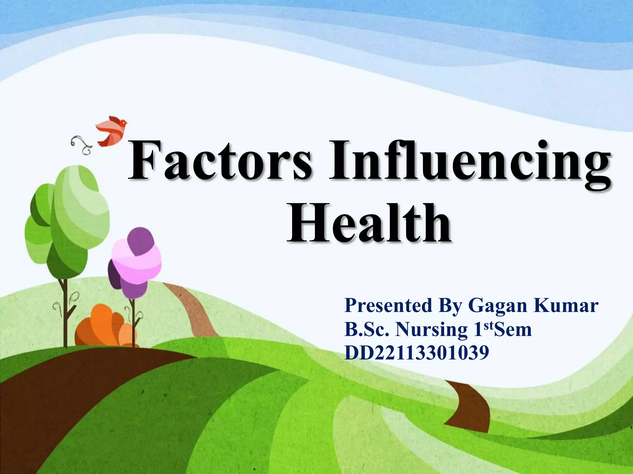 Factors Influencing Health .pptx
