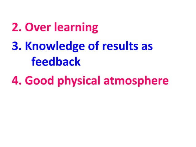FACTORS INFLUENCING LEARNING | PPTX | Professional School ...