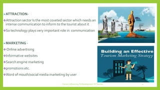 Factors influencing to development of tourism | PPTX