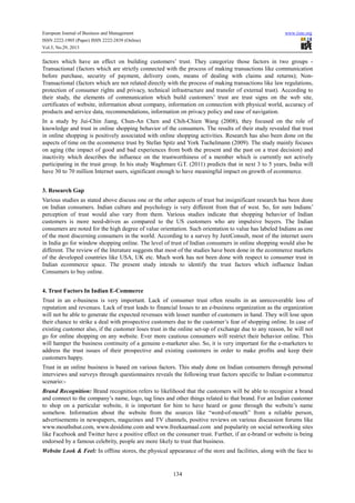 Factors influencing trust in online shopping | PDF