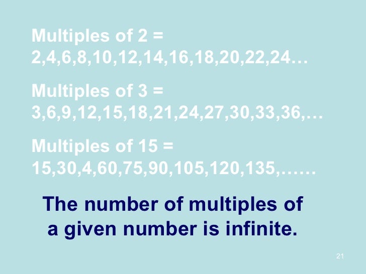 Factors multiples (2)