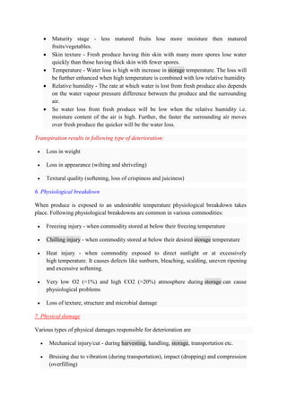 Factors responsible for deterioration | PDF