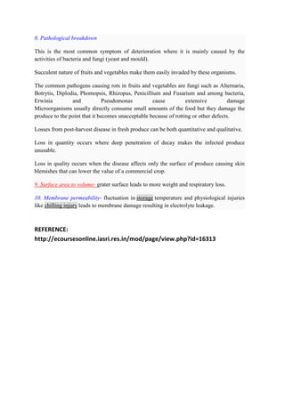 Factors responsible for deterioration | PDF