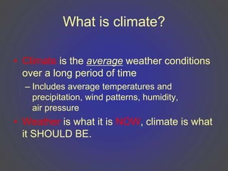 Factors that Affect Climate-Science 9 (Earth Science) | PPT