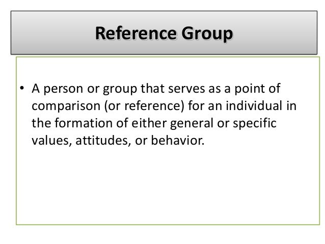 reference group