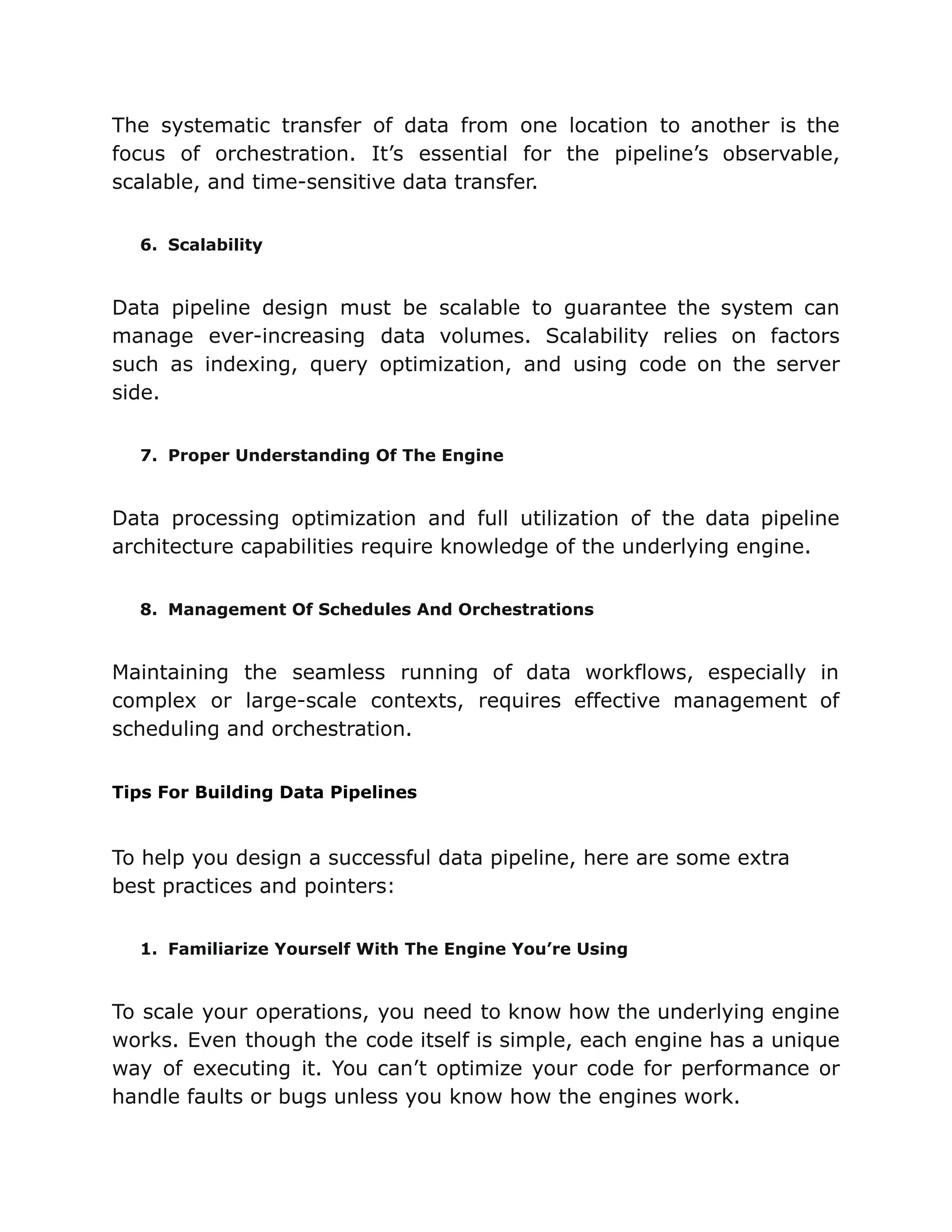 Factors To Consider When Building a Data Pipeline | PDF