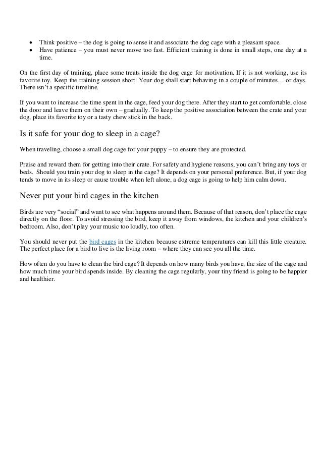 Factors to consider when buying dog cages bird cages.pdf