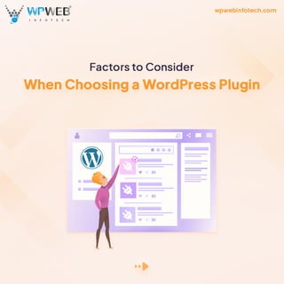 Factors to Consider When Choosing a WordPress Plugin PDF.pdf