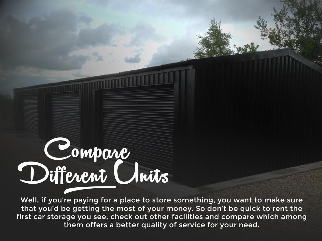 Factors to consider when renting a car storage unit