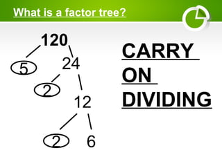 Factor trees | PPT