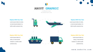 Lorem ipsum dolor sit amet,
ut mel eirmod invidunt. Cu
tollit eruditi convenire has.
Replace With Your Text
Lorem ipsum dolor sit
amet, ut mel eirmod
invidunt. Cu tollit eruditi
convenire has.
Replace With Your Text
Lorem ipsum dolor sit amet,
ut mel eirmod invidunt. Cu
tollit eruditi convenire has.
Replace With Your Text
Lorem ipsum dolor sit
amet, ut mel eirmod
invidunt. Cu tollit eruditi
convenire has.
Replace With Your Text
ABOUT GRAPHIC
I n d u s t r i a l
P r e s e n t a t i o n
w w w . w e b s i t e . c o m
 