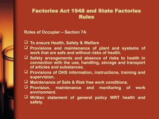Factory act India the safety who looking to quick understand.pptx