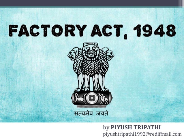 Factory Act 1948 factory-act-1948