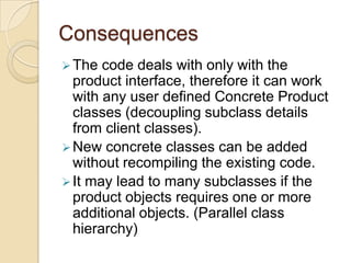 Defines the interface of objects the factory method creates.