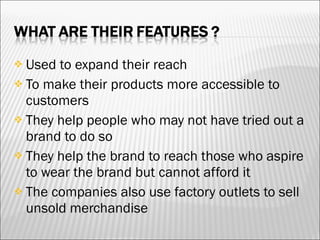 Factory Outlets | PPT