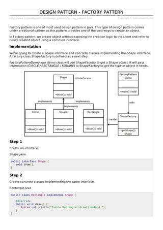 Contoh Factory pattern | PDF | Programming Languages | Computing