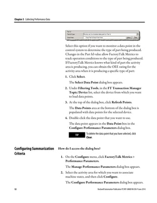 Factorytalk Batch Report.pdf Factory talk metrics | PDF