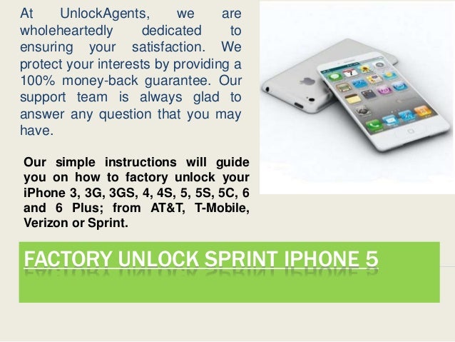 Unlock sprint iphone without account