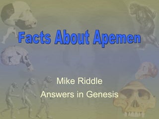 Mike Riddle Answers in Genesis Facts About Apemen 