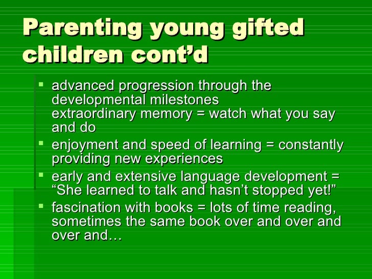 Facts And Myths Of Gifted Children